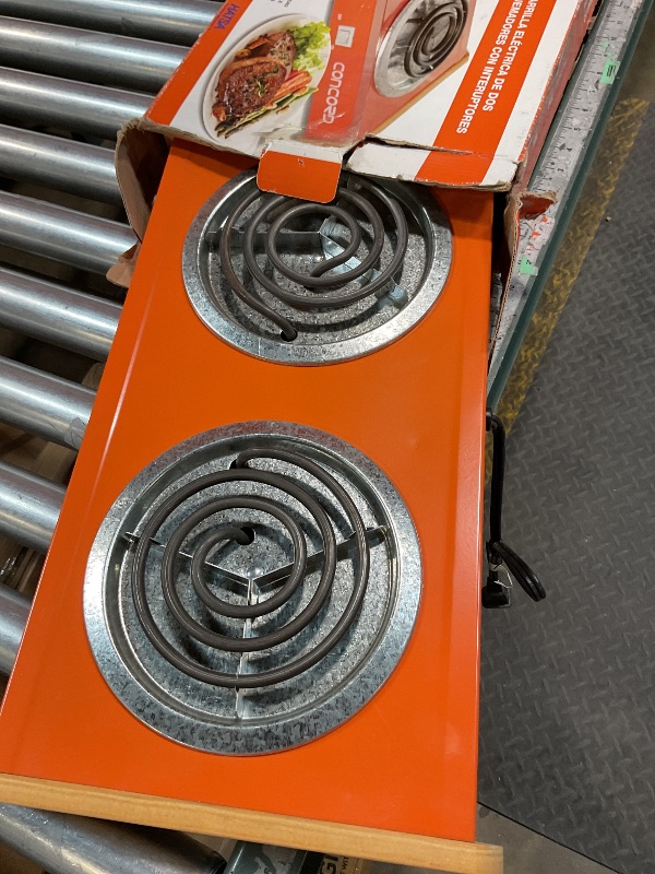 Photo 1 of ***STOCK PHOTO FOR REFERENCE NOT ACCURATE***ALPINE CUISINE Electric Double Burner, 1500W, Dual Plate Portable Hot Plate for Indoor Cooking, Adjustable Temperature Control, Compact Design, 120V, Ideal for Home, Dorm, RV, or Travel Use