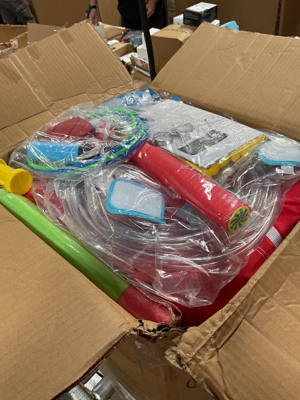 Photo 1 of **POSSIBLE MISSING PARTS** GYMMALL Bounce House Inflatable Bouncy House for Kids Indoor & Outdoor, 9 in 1 Water Bounce House with Slide, Bouncer, Climbing Wall, Inflatable Bouncy Castle for Backyard, Party, Room