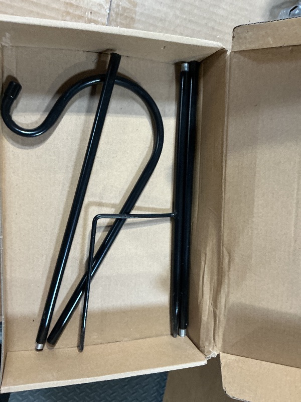 Photo 1 of *only 1 piece* Yetene 4 Pcs 45 Inch Shepherds Hook for Outdoor Adjustable Bird Feeder Pole Metal Steel Shepard Hooks for Hummingbird Stand Feeder Pole for Garden Plant, Lantern, Hanging Wedding Decor