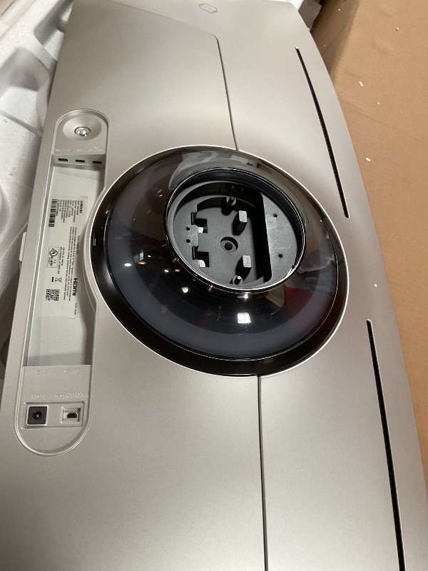Photo 1 of ** DAMAGE TO SCREEN**   Samsung 49" Odyssey G93SC Series Curved Gaming Monitor, QD-OLED, 240Hz, 0.03ms, DQHD, G-Sync Compatible, FreeSync Premium Pro, Adjustable Stand