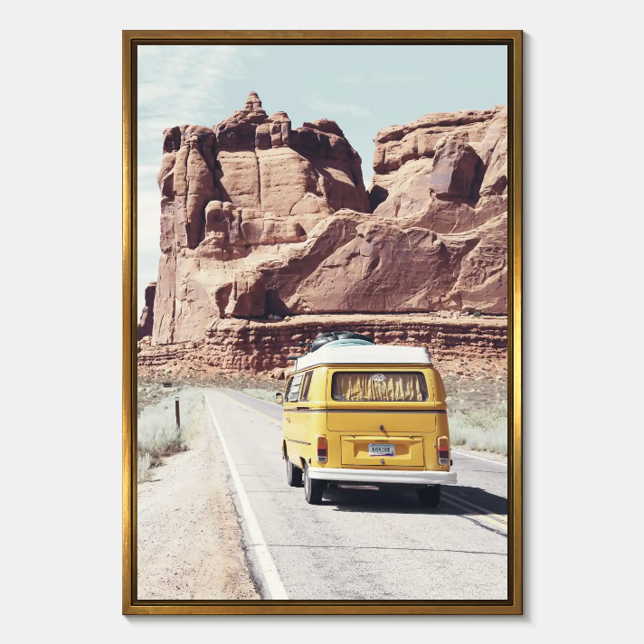 Photo 1 of ***PHOTO FOR ITEM REFERNCE SEE PHOTO(S) *** Going On A Road Trip Wall Art (GOLD FRAME)