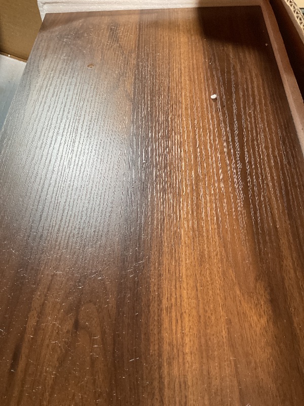 Photo 1 of 12 Inch Deep Floating Shelves, 24 x 12 Floating Shelf for Books, Rustic Wood Deep Wall Shelves for Home Storage & Display, 2" Thicked Shelves for Kitchen, Living Room, Bedroom, Walnut Color, 2 Pack