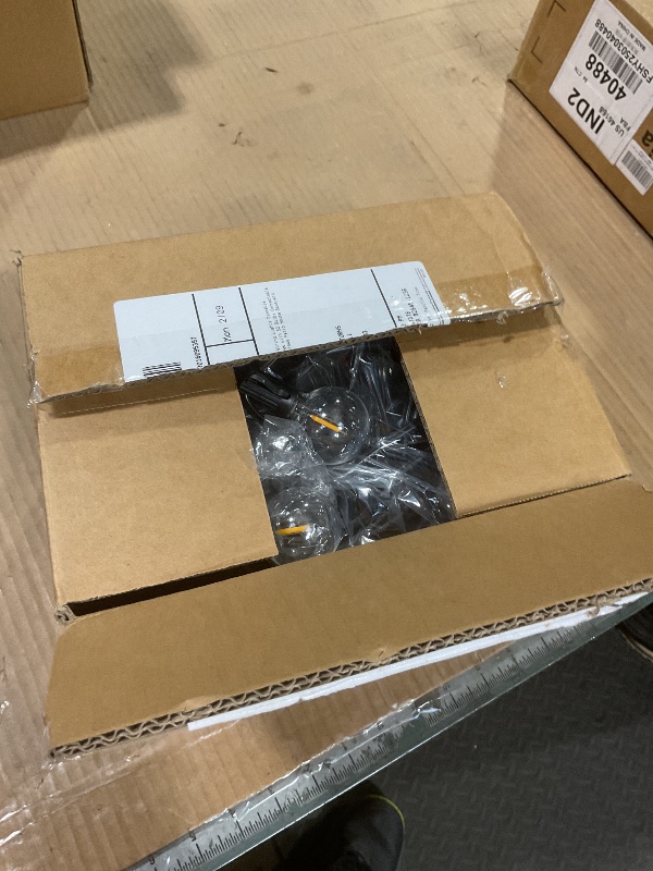 Photo 1 of 100ft 2-Pack Outdoor G40 LED Globe String Lights Dimmable Waterproof Shatterproof Light Strings with 52 Bulbs Connectable Commercial Hanging Lights for Christmas Patio House Backyard Balcony Party