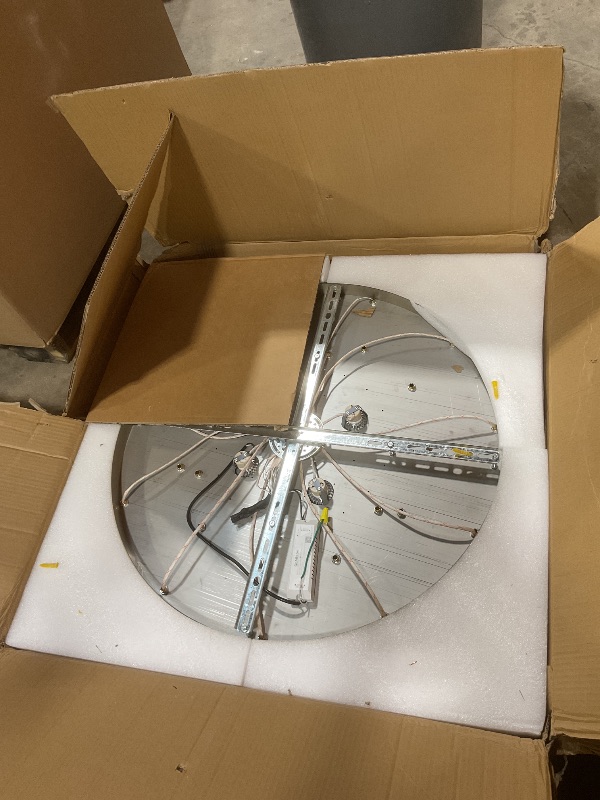 Photo 1 of ** POSSIBLY FOR PARTS/MISSING ASSEMBLY PIECES*** HAIXIANG Chandelier for Living Room Dining Room Modern LED Light Chandeliers Fixtures Remote Dimmbale Lighting Gold Crystal Lights