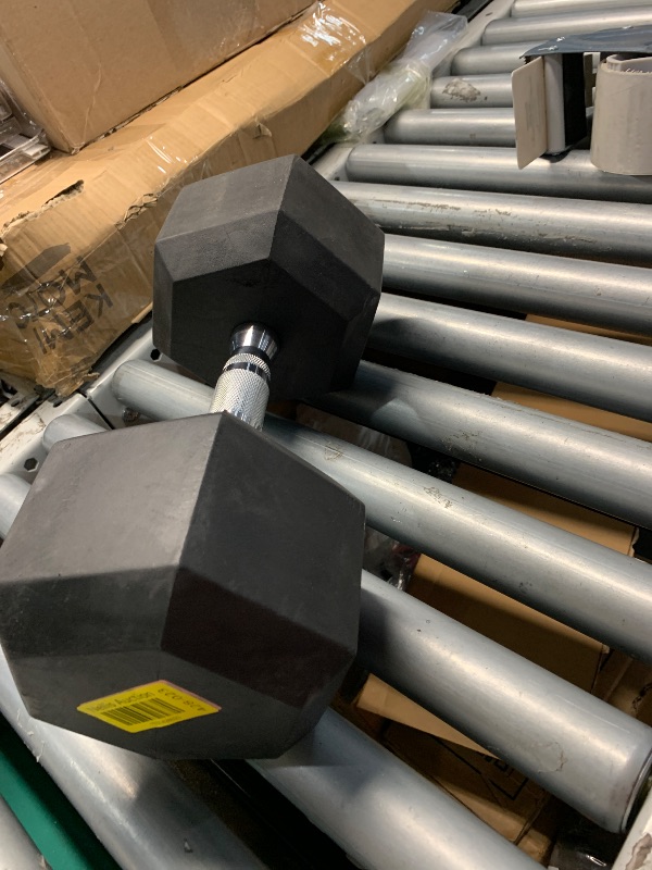 Photo 1 of (ONLY ONE) CAP Barbell 50 LB Pair Coated Hex Dumbbell Weight