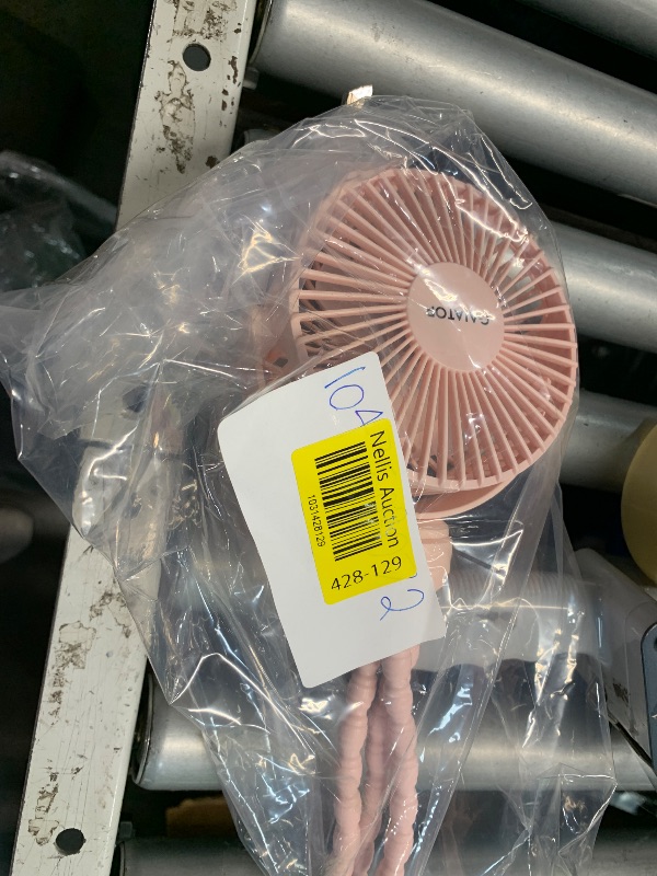 Photo 1 of (NEEDS CHARGED) Gaiatop Mini Portable Stroller Fan, Battery Operated Small Clip on Fan, Detachable 3 Speed Rechargeable 360° Rotate Flexible Tripod Handheld Desk Cooling Fan for Car Seat Crib Treadmill Travel Pink