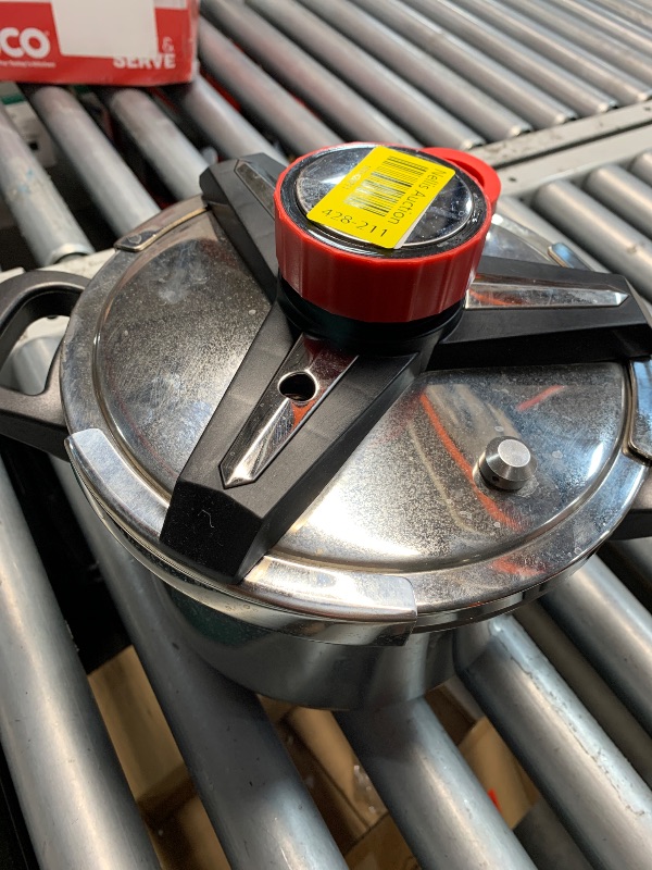 Photo 1 of (missing pieces) 3-In-1 304 Stainless Steel Pressure Cooker 6.3 QT: [Explosion-Proof] [3 PSI Settings], One-Hand Locking