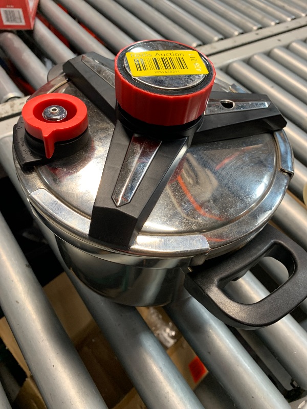 Photo 1 of (missing pieces) 3-In-1 304 Stainless Steel Pressure Cooker 6.3 QT: [Explosion-Proof] [3 PSI Settings], One-Hand Locking