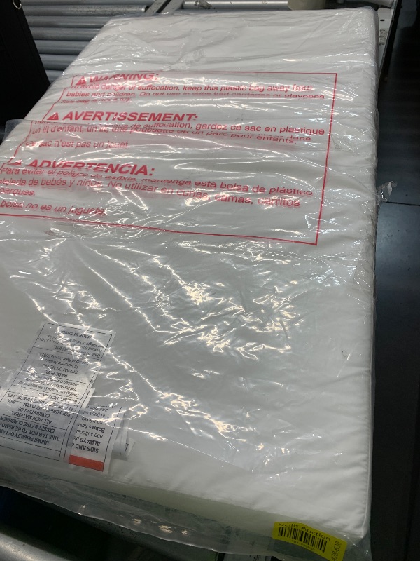 Photo 1 of (see all images) Dream On Me 2-in-1 Breathable Two-Sided 3" Portable Mini Crib Mattress, Greenguard Gold Certified, Vinyl and Breathable Fabric, White