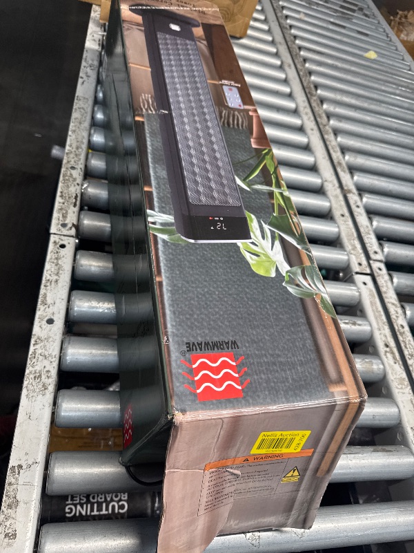 Photo 1 of (used)(missing remote) Deluxe Digital 30" Oscillating Ceramic Tower Space Heater with Adjustable Thermostat, Remote Control & Safety Protection