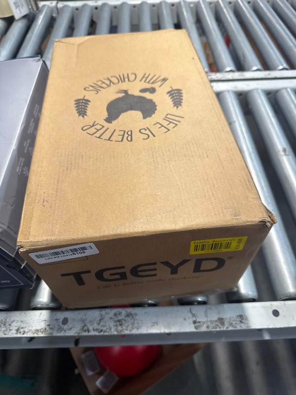 Photo 1 of ?Tgeyd Chicken Feeder and Chicken Waterer Set (3 Gallon/26 Pounds) - Hanging Automatic Chicken Feeder No Waste - Chicken Coop Accessories - Poultry Waterer