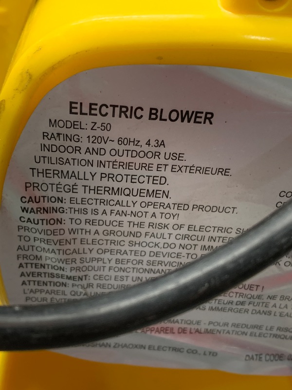 Photo 1 of (used)(see images) electric blower for bounce house