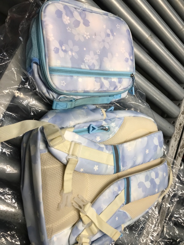 Photo 1 of (used) quvup Girls Backpack,Cute Print School Kids Backpack with Insulated Lunch Box Pen Case Set,Kindergarten Elementary School