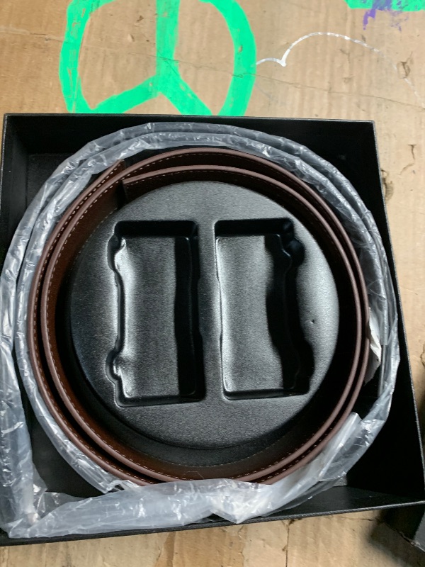 Photo 1 of ***(MISSING BELT BUCKLES)***CHAOREN Leather Ratchet Belt Men 2 Pack - Customizable Fit, Effortless Style (35mm)
