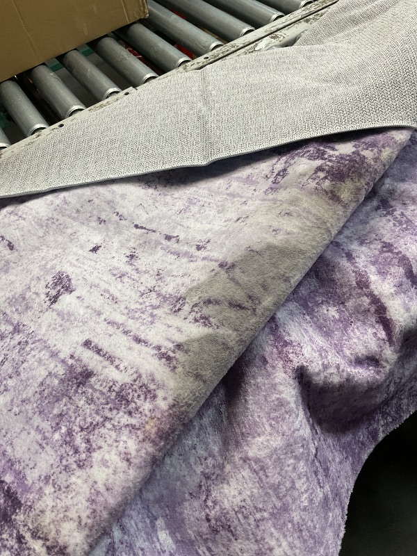 Photo 1 of **MINOR DIRTY**

FLYRUGGO Abstract 6x9 Area Rug for Living Room Dining Room Home Office Bedroom Purple Grey