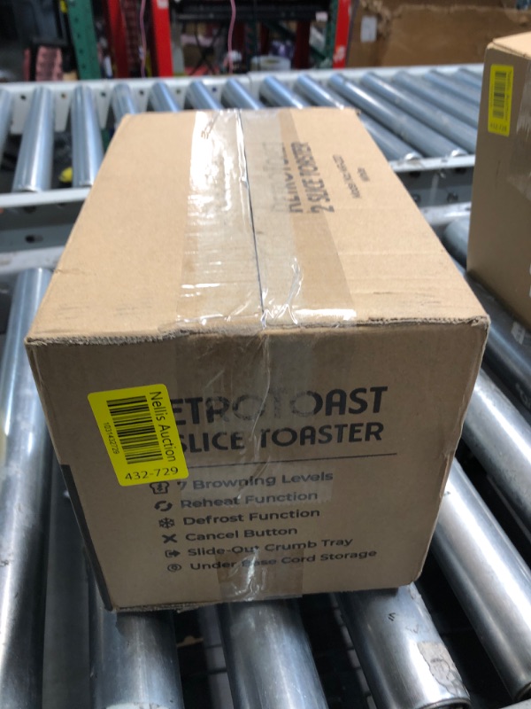 Photo 1 of ***NON REFUNDABLE, PARTS ONLY***Mueller Retro Toaster 2 Slice with 7 Browning Levels and 3 Functions: Reheat