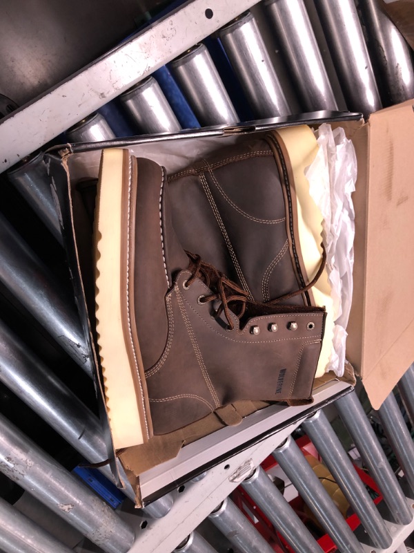 Photo 1 of Wolverine Men's Loader 8" Soft Toe Wedge Work Boot, Brown, 14 M US