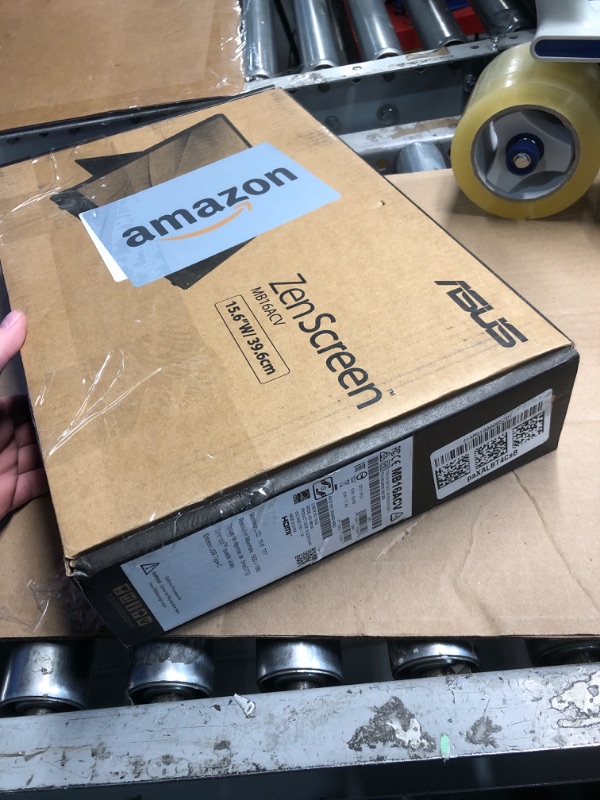 Photo 1 of ASUS ZenScreen 15.6” 1080P Portable Monitor (MB16ACV) - Full HD, IPS, Eye Care, Flicker Free, Blue Light Filter, Kickstand, USB-C Power Delivery, for Laptop, PC, Phone, Console