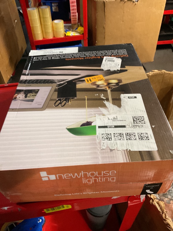 Photo 1 of Newhouse Lighting NHDK-MO-GOAZ Morgan Antique Green and Brass Glass and Metal Adjustable Classic Banker Lamp | Compatible with Energy-Efficient LED Bulb