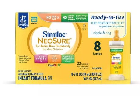 Photo 1 of (45) Similac Neosure Ready to Feed Infant Formula Bottles - 2 fl oz Each/8ct (MAY 1ST 2025) 