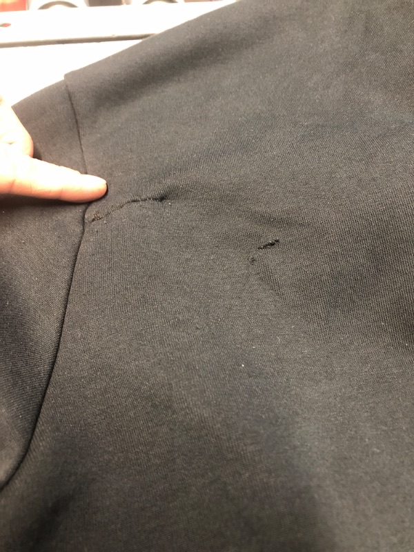 Photo 1 of **HAS A HOLE IN BACK THATS BEEN SEWN BACK UP**
POLO RALPH LAUREN Double Knit Tech Fleece Hoodie - XXL Black