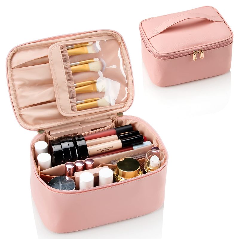 Photo 1 of (BAGGED) (BOACAY) OCHEAL Small Cosmetic Bag,Portable Cute Travel Makeup Bag for Women and girls Makeup Brush Organizer cosmetics Pouch Bags-Black