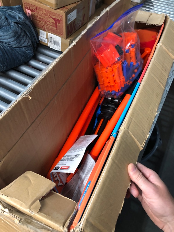 Photo 1 of (USED/FAIR) (UNTESTED) X-Shot Insanity Motorized Rage Fire by ZURU 72 Darts, Air Pocket Technology Darts, Dart Storage, Blasting Power, Auto Feeding Belt, Tripod & Scope, Outdoor Toy for Boys, Girls, Teens, Adults