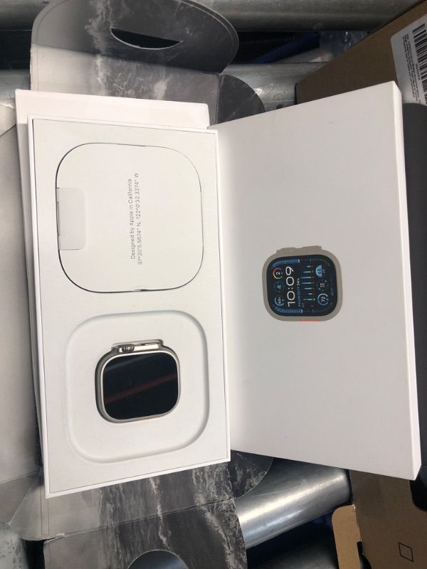 Photo 1 of (PARTIALLY FUNCTIONAL) Apple Watch Ultra 2 [GPS + Cellular 49mm] Smartwatch with Rugged Titanium Case & Blue Ocean Band One Size. Fitness Tracker, Precision GPS, Action Button, Extra-Long Battery Life
