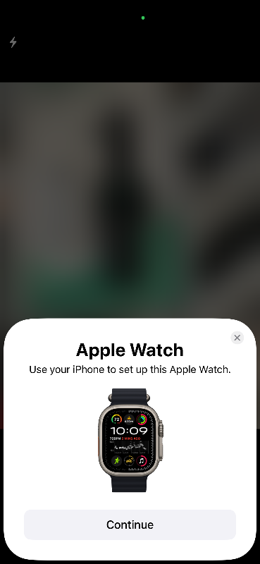 Photo 1 of (used/fair) (power tested) (unlocked) Apple Watch Ultra [GPS + Cellular 49mm] Titanium Case with Midnight Ocean Band, One Size (Renewed)