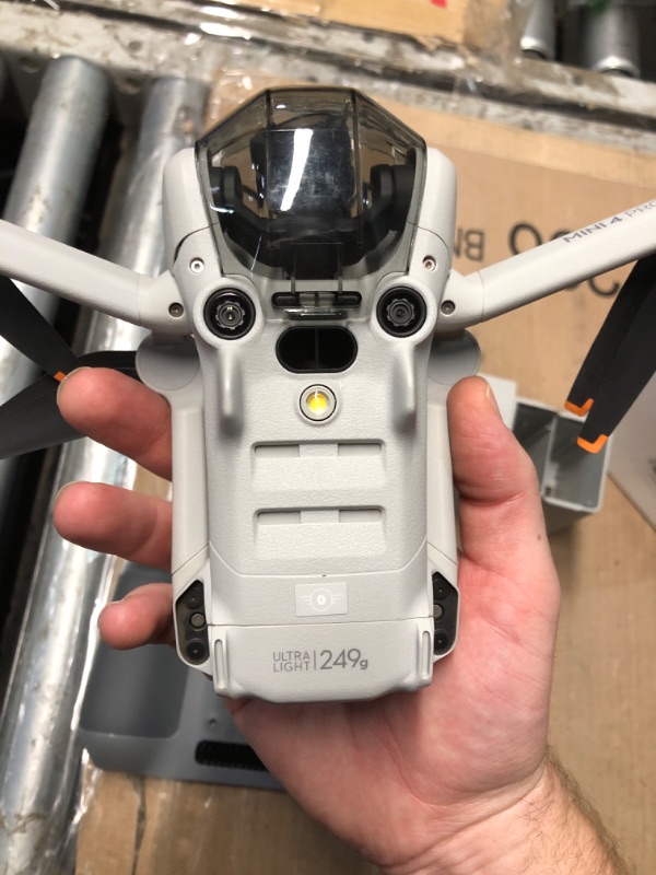 Photo 1 of (PARTIAL SET) (REMOTE POWER TESTED) DJI Mini 4 Pro Fly More Combo Plus with DJI RC 2, Drones with Camera for Adults 4K, 3 Intelligent Flight Battery Plus for up to 135 Mins Flight Time, Smart Return to Home, Drone for Beginners