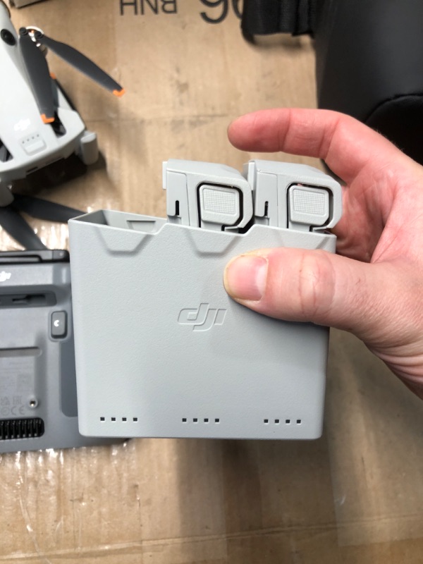 Photo 1 of (PARTIAL SET) (REMOTE POWER TESTED) DJI Mini 4 Pro Fly More Combo Plus with DJI RC 2, Drones with Camera for Adults 4K, 3 Intelligent Flight Battery Plus for up to 135 Mins Flight Time, Smart Return to Home, Drone for Beginners