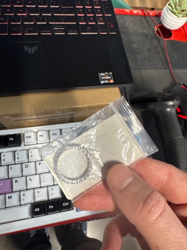 Photo 1 of (bagged) (missing 1 rock) EAMTI 3mm 925 Sterling Silver Wedding Band Round Cubic Zirconia Full Eternity Stackable Engagement Ring for Women Size 10