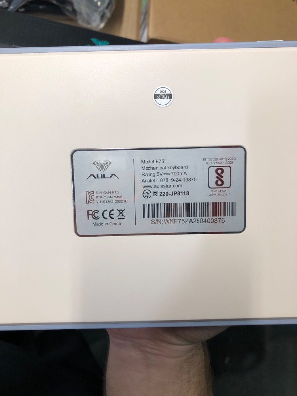 Photo 1 of (USED/FAIR) (POWER TESTED) AULA F75 75% Wireless Mechanical Keyboard, Hot Swappable Creamy Keyboard, Pre-lubed Reaper Switches RGB Backlit Gaming Keyboards, 2.4GHz/Type-C/BT5.0(White & Green)