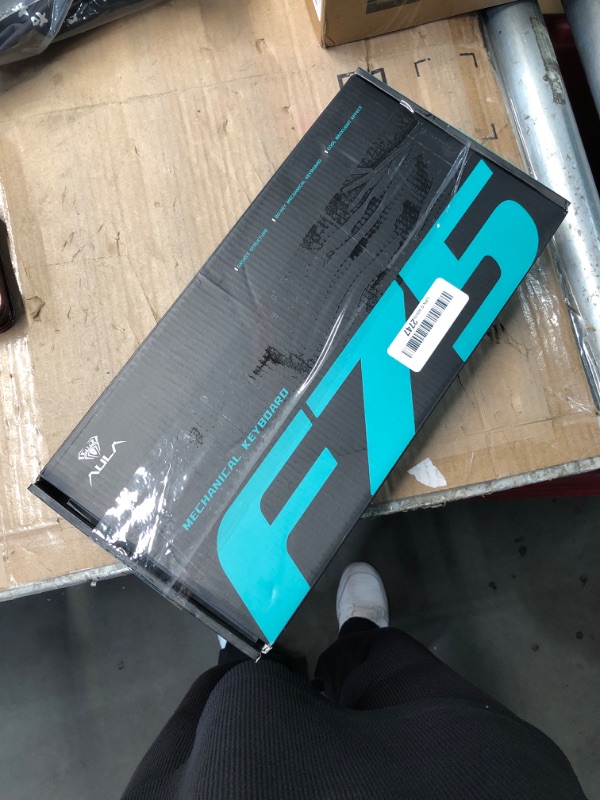 Photo 1 of (USED/FAIR) (POWER TESTED) AULA F75 75% Wireless Mechanical Keyboard, Hot Swappable Creamy Keyboard, Pre-lubed Reaper Switches RGB Backlit Gaming Keyboards, 2.4GHz/Type-C/BT5.0(White & Green)