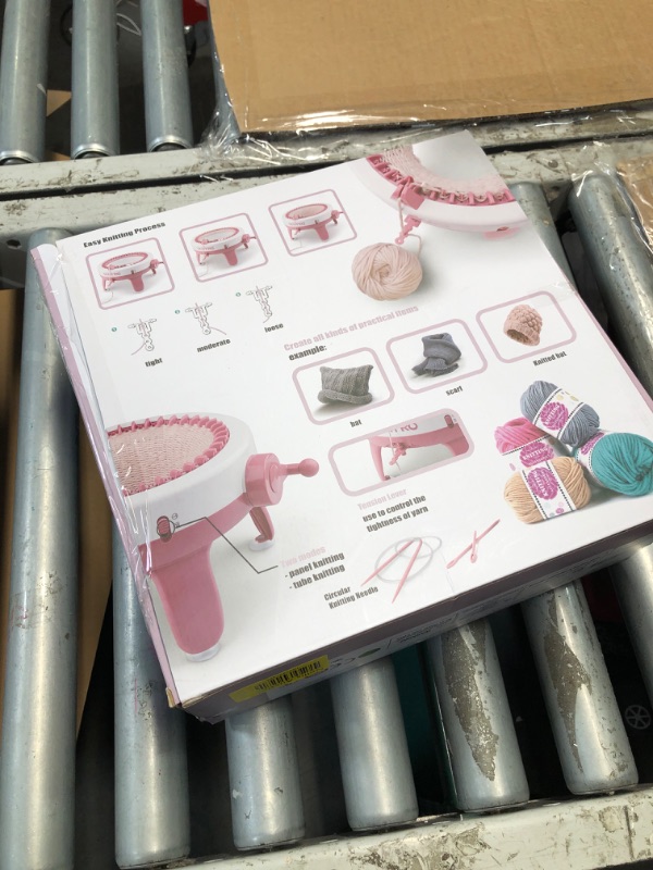 Photo 1 of (UNTESTED) MIAOKE Knitting Machine, 40 Needles Smart Weaving Loom Knitting Round Loom, Knitting Board Rotating Double Knit Loom Machine, DIY Knitting Loom Machines Weaving Loom Kit for Adults and Kids