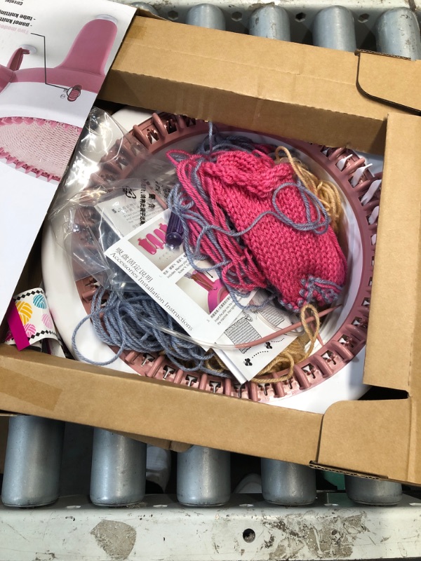 Photo 1 of (UNTESTED) MIAOKE Knitting Machine, 40 Needles Smart Weaving Loom Knitting Round Loom, Knitting Board Rotating Double Knit Loom Machine, DIY Knitting Loom Machines Weaving Loom Kit for Adults and Kids
