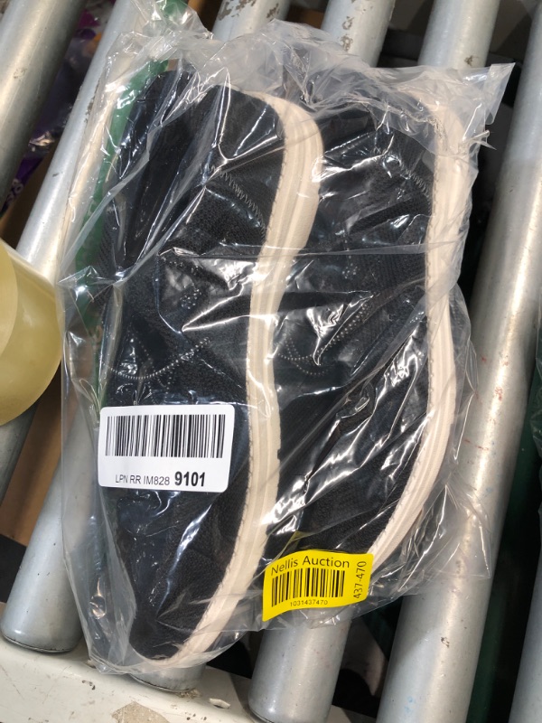 Photo 1 of (BAGGED) (USED/FAIR) *12* Bruno Marc Men's Arch Support Casual Slip-on Shoes Loafers for Men Non Slip Comfortable Boat Shoes,Size 12,Black/White,SBLS2302M