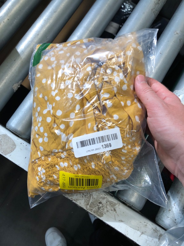 Photo 1 of (SMALL) (BAGGED) (USED/FAIR) Happy Sailed Womens Jumpsuit Casual Overalls Summer Short Sleeve High Waited Floral Print Slim Fit Loose Wide Leg Rompers with Pockets Beach Vacation Outfits Fashion 2025 Yellow Small