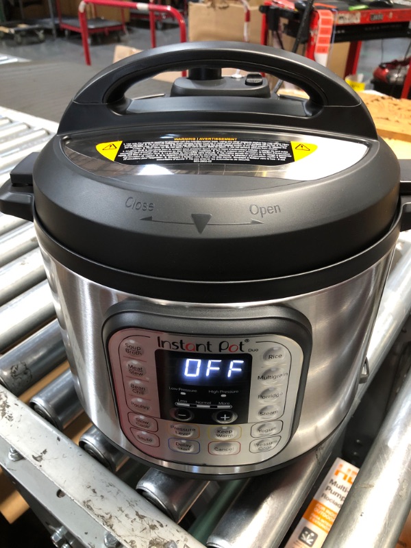 Photo 1 of Instant Pot Duo 7-in-1 Electric Pressure Cooker, Slow Cooker, Rice Cooker, Steamer, Sauté, Yogurt Maker, Warmer & Sterilizer, Includes App With Over 800 Recipes, Stainless Steel, 6 Quart