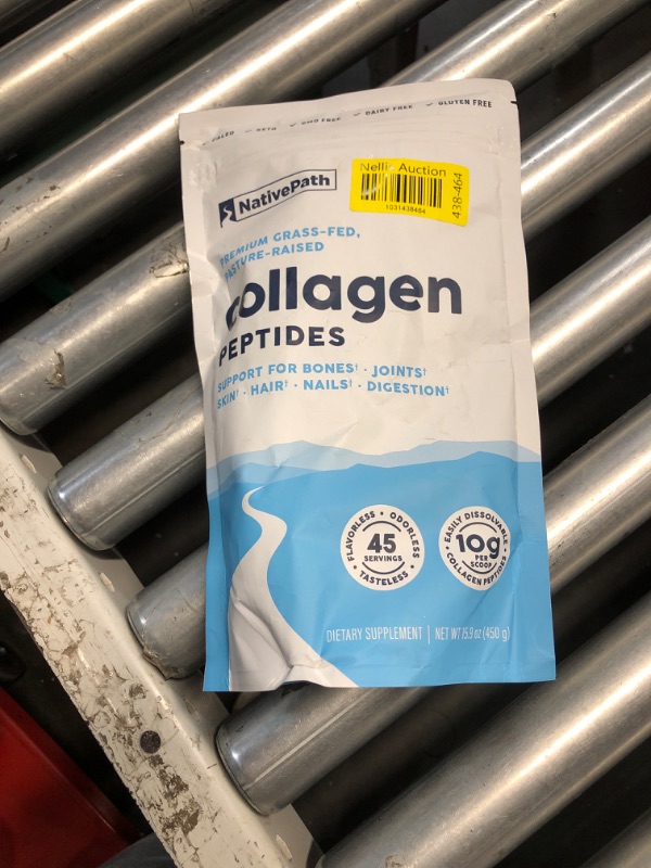 Photo 1 of ***(EXP:01/28 )NONREFUNDABLE***NativePath Collagen Peptides Protein - Hydrolyzed Type 1 & 3 Collagen Powder for Skin, Hair, Nails - 15.9 oz (45 Servings)