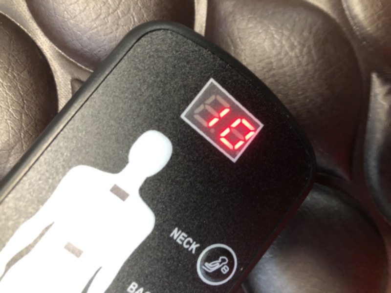 Photo 1 of ***USED - POWERS ON - UNABLE TO TEST FURTHER***
Massage-Mat, Detachable Neck Massager, Full Body Vibration Heating, Massage Pad with 10 Vibrating Motors and 9 Speed Settings for Home Office Use, Brown