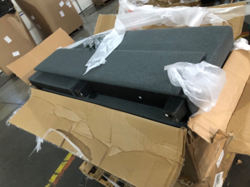Photo 1 of ****PALLET PICK UP TRUCK OR TRAILER****FAVSH Upholstered Sleeper Sofa, L Shaped Sectional Couch with Reversible Storage, Convertible Corner Lounge Couches w/Pull Out Sofabed for Living Room, Apartment,Dark Grey