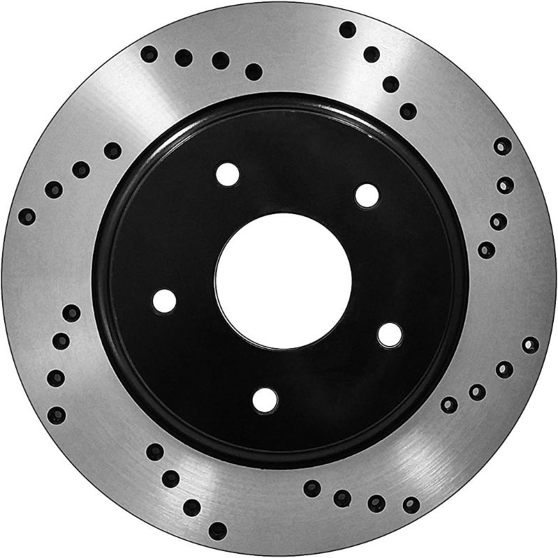Photo 1 of [Rear Drilled Brake Rotors Pads] Fit 12-15 Chrysler Town & Country 12.9"Diameter