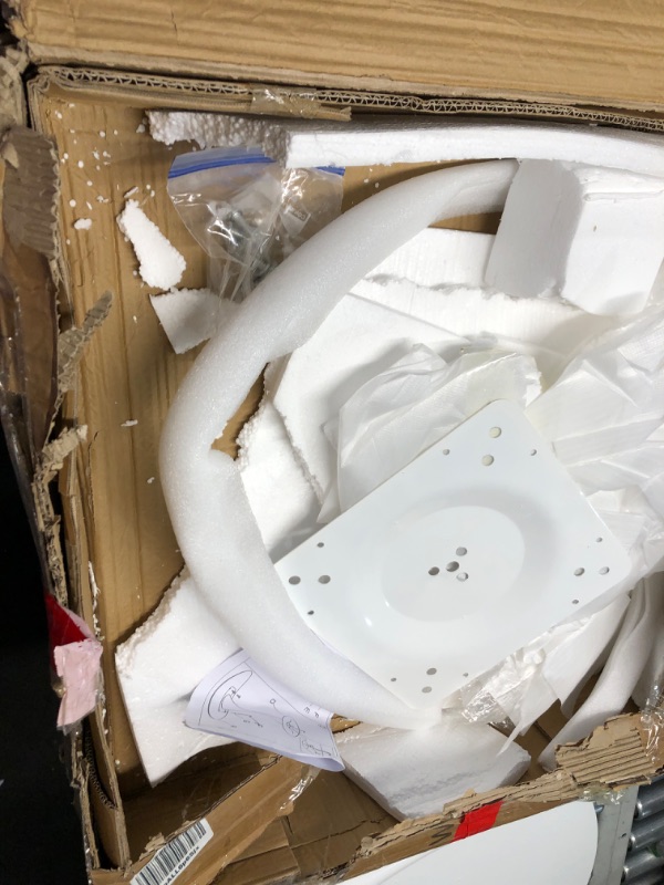 Photo 1 of Tulip White Round Table, White Round Dining Table Round Kitchen Table, Modern Mid-Century End Table & Leisure Table & Coffee Office & Living Room Table, 24 inch