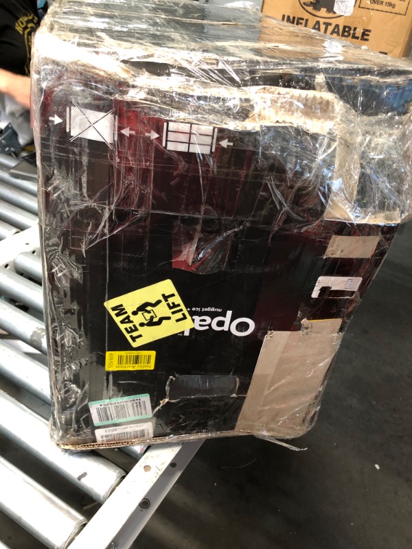 Photo 1 of ***DAMAGED - DENTED - POWERS ON - UNABLE TO TEST FURTHER - LIKELY MISSING PARTS - SEE PICTURES***
GE Profile Opal | Countertop Nugget Ice Maker with Side Tank | Portable Ice Machine with Bluetooth Connectivity for Smart Home Kitchen | Stainless Steel Fini