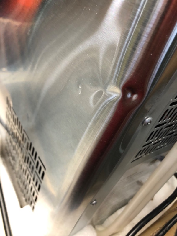 Photo 1 of ***DAMAGED - DENTED - POWERS ON - UNABLE TO TEST FURTHER - LIKELY MISSING PARTS - SEE PICTURES***
GE Profile Opal | Countertop Nugget Ice Maker with Side Tank | Portable Ice Machine with Bluetooth Connectivity for Smart Home Kitchen | Stainless Steel Fini