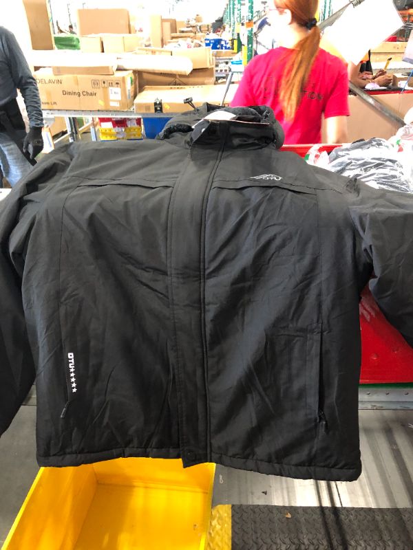 Photo 1 of  OTU Men's Mountain Waterproof Ski Snow Jacket Winter Windproof Rain Jacket black size XL)
