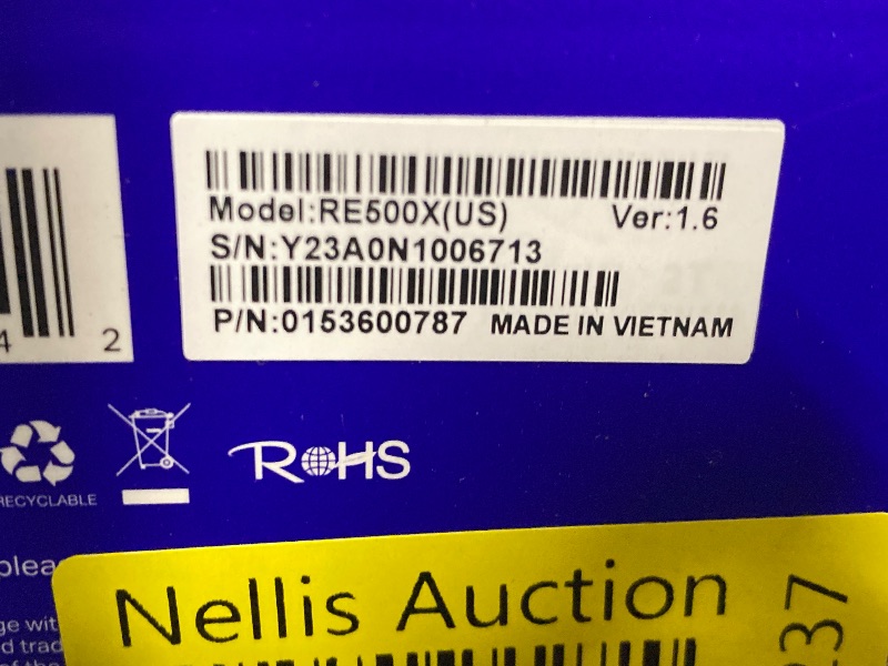 Photo 1 of TP-Link AX1500 WiFi Extender Internet Booster(RE500X), WiFi 6 Range Extender Covers up to 1500 sq.ft and 25 Devices,Dual Band, AP Mode w/Gigabit Port, APP Setup, OneMesh Compatible