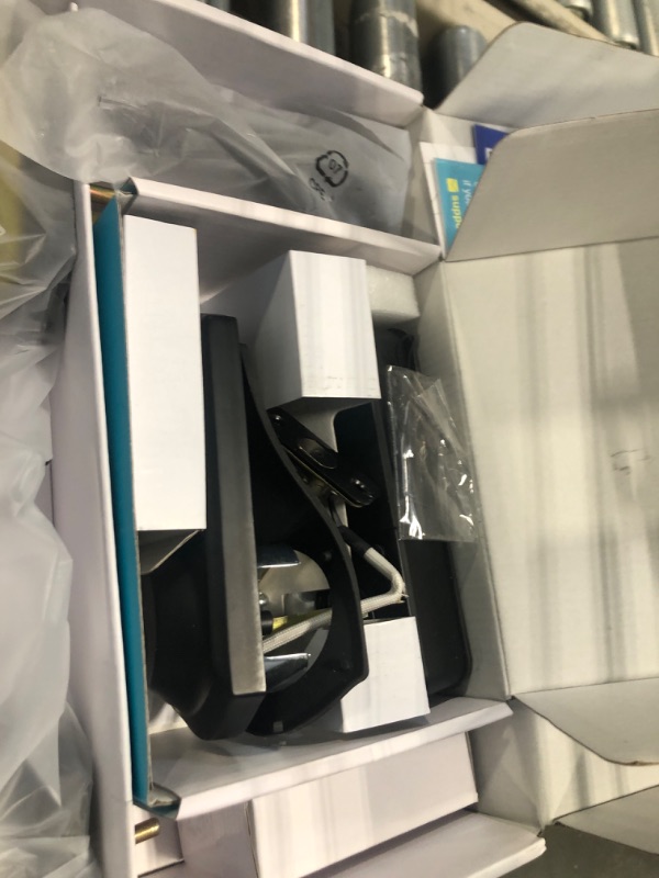 Photo 1 of Veise Smart Front Door Lock Set, App Control, Keyless Entry Deadbolt with Lever Handle, Electronic Digital Touchscreen Keypad, Auto Lock, Easy Install, Matte Black