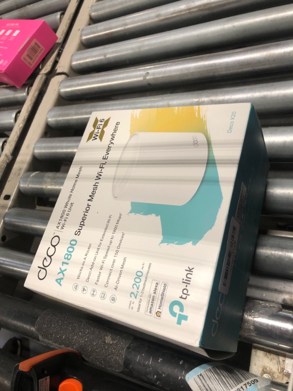 Photo 1 of TP-Link Deco WiFi 6 Mesh WiFi System(Deco X20) - Covers up to 2200 Sq.Ft, Replaces Wireless Internet Routers and Extenders, 1-Pack, White